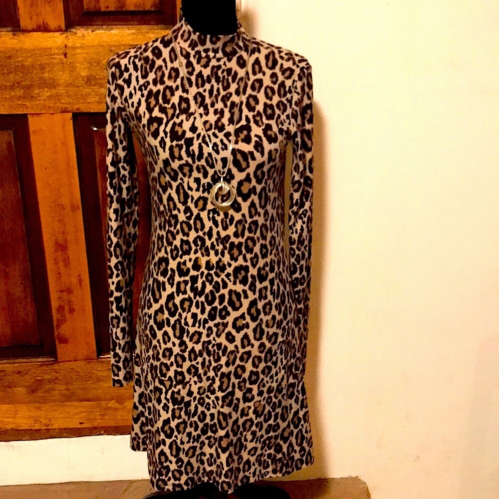 Leopard-print Dress